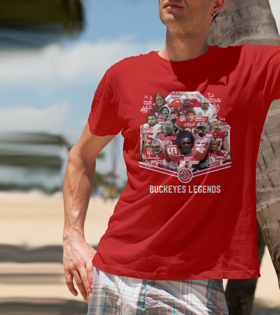 Ohio State Buckeyes OSB Legends Football Stars T-Shirt