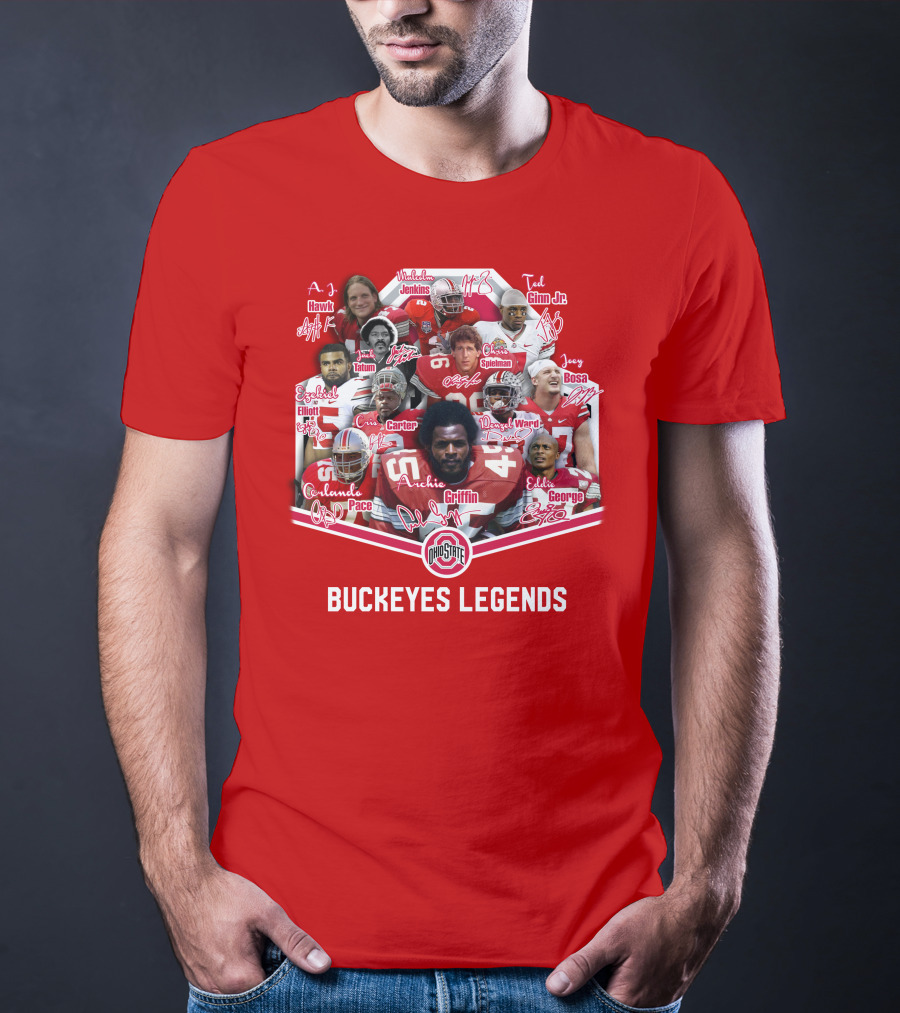 Ohio State Buckeyes OSB Legends Football Stars T-Shirt
