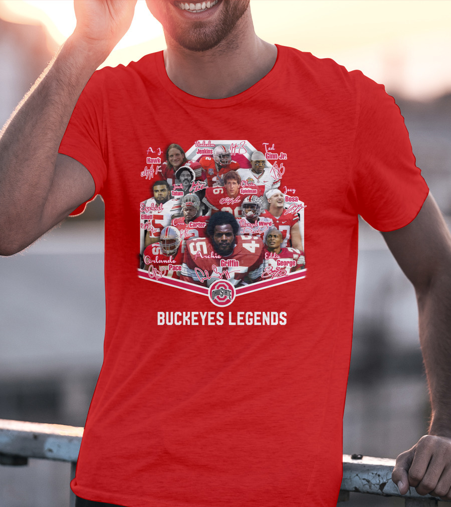 Ohio State Buckeyes OSB Legends Football Stars T-Shirt