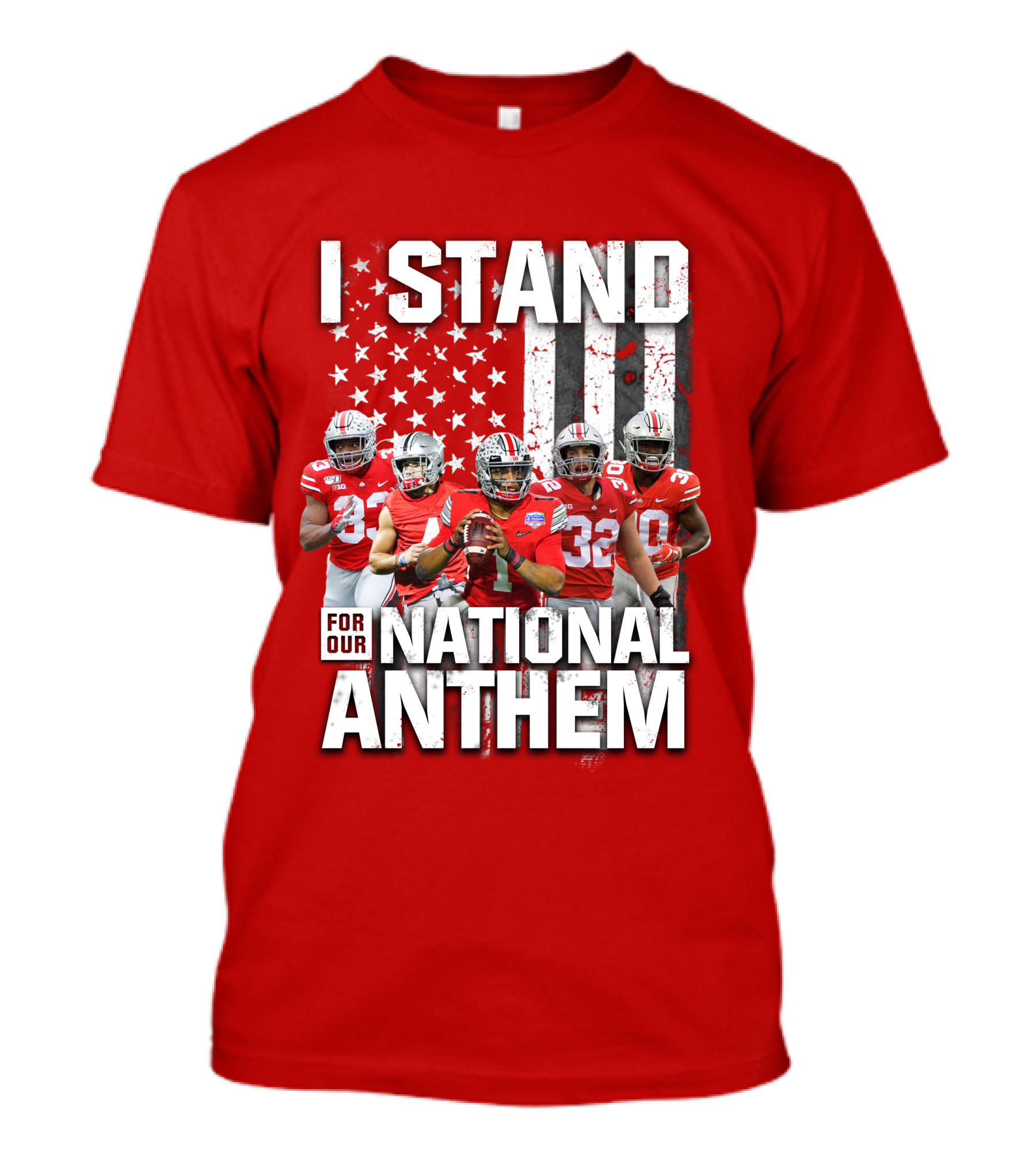 I Stand For Our National Anthem Football Players Flag T-Shirt