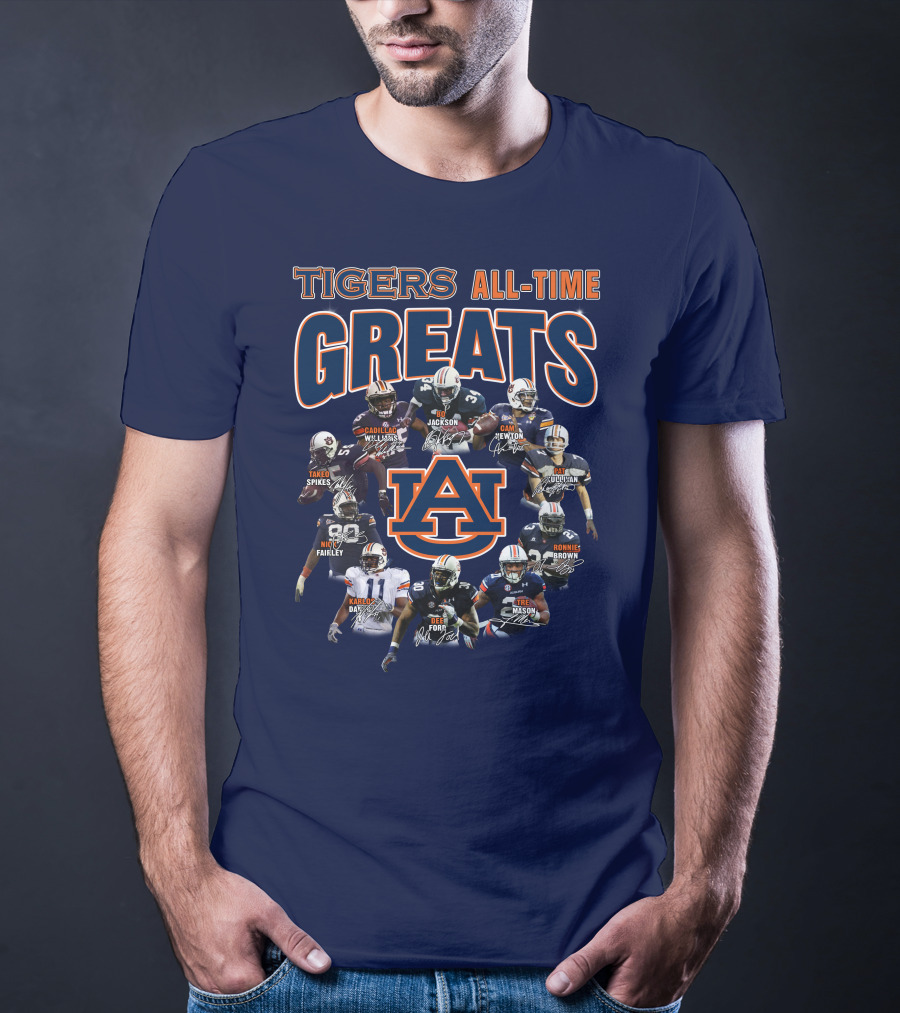 Tigers All-Time Greats Auburn Football Legends T-Shirt