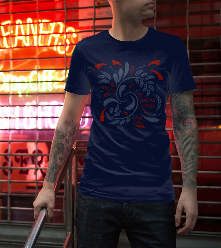 Folk Flowers Floral T-Shirt