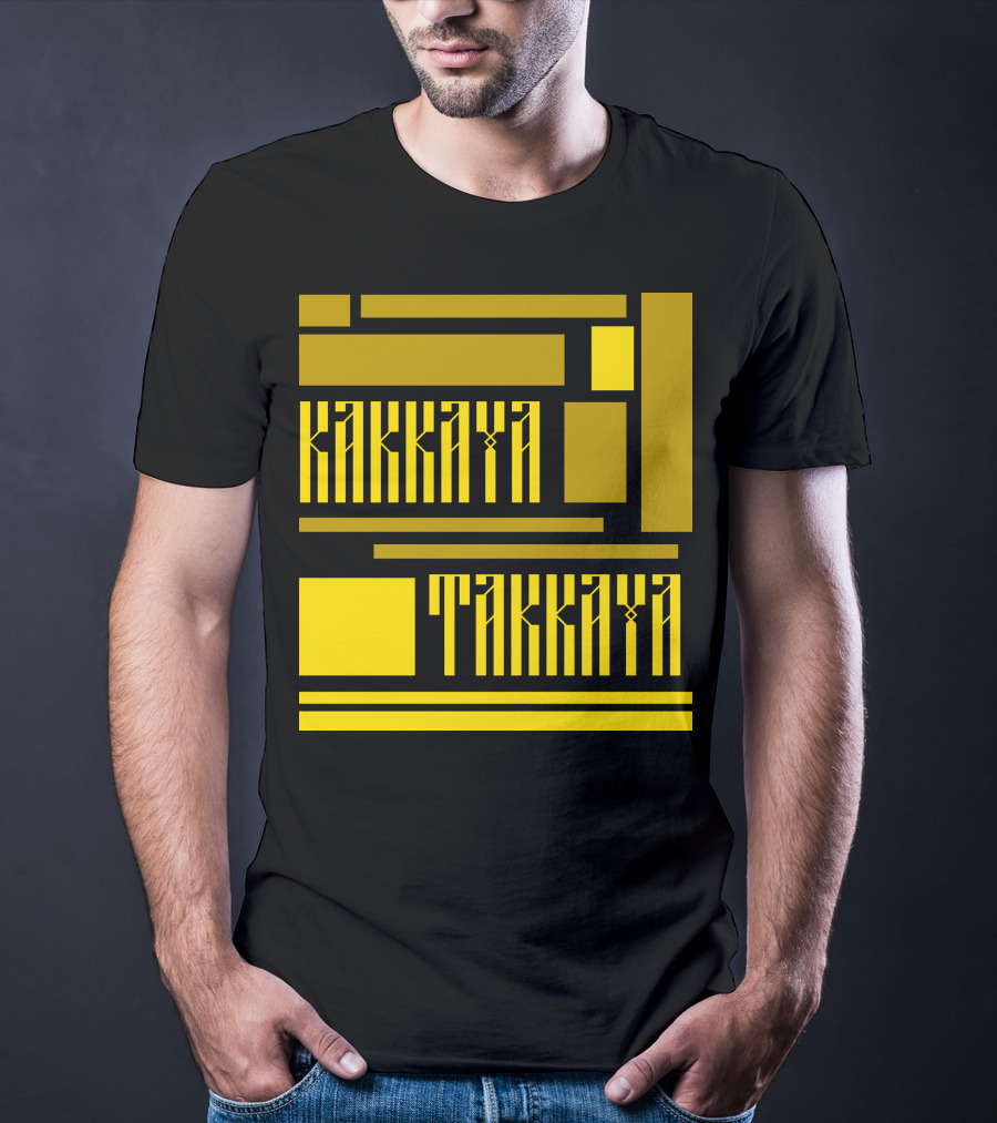 KAKKAYA TAKKAYA Bold Geometric Lettering T-Shirt