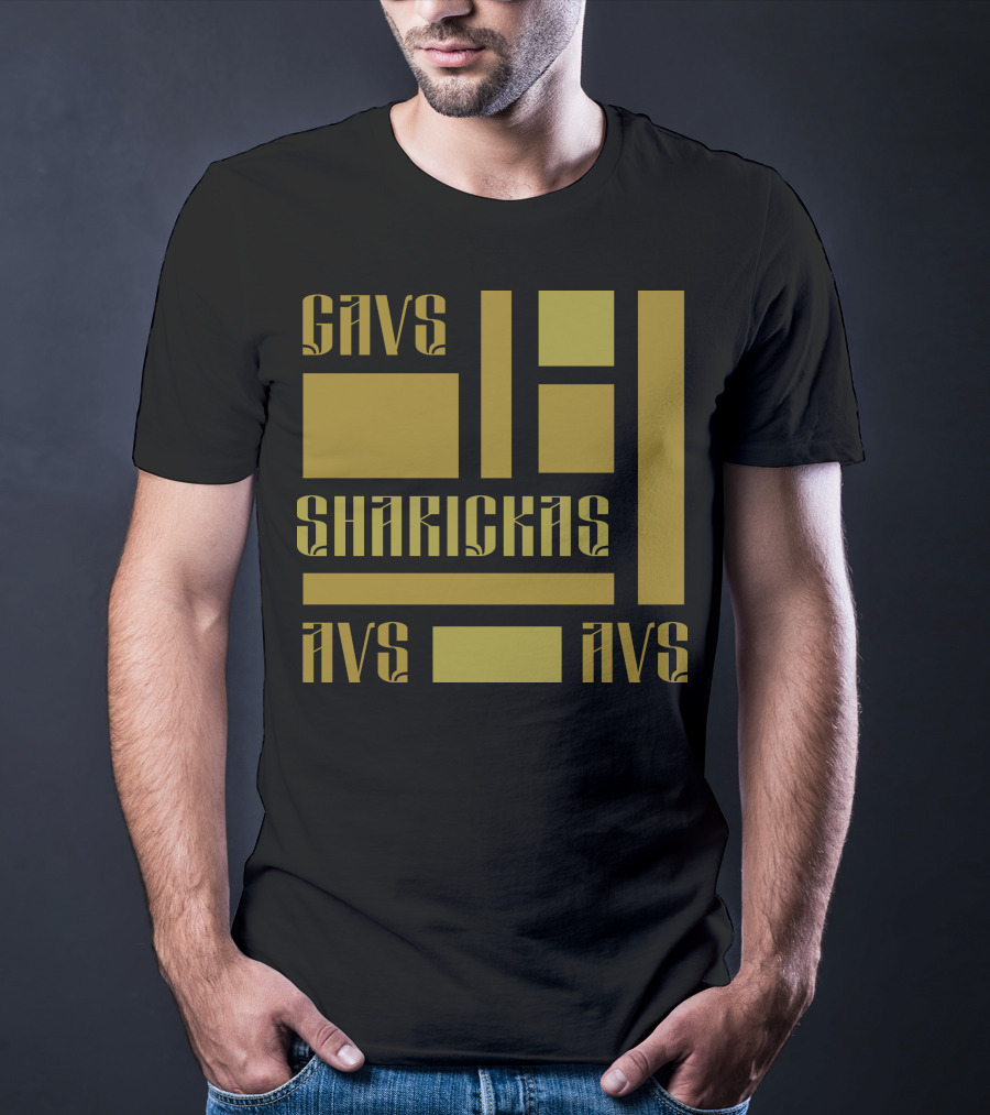 CAVS SHARICKAS AVS AVS Unique Lettering T-Shirt
