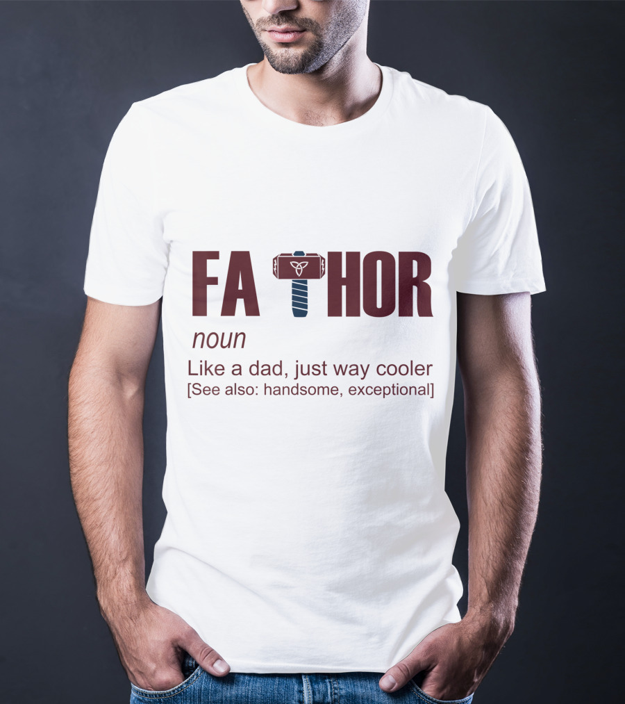 Fathor Father Day Like A Dad Just Way Cooler Hammer T-Shirt