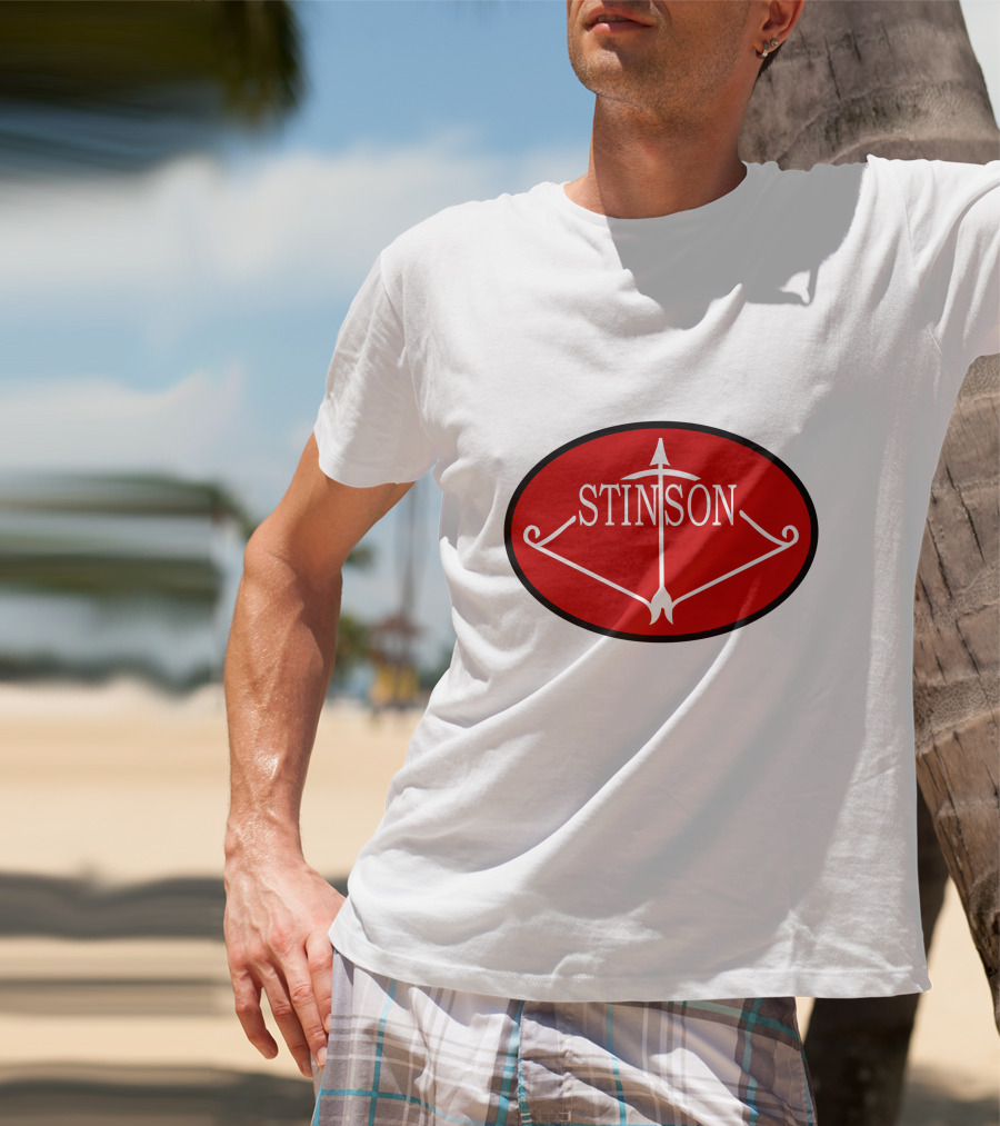 Stinson Aircraft Company Red Oval Emblem T-Shirt