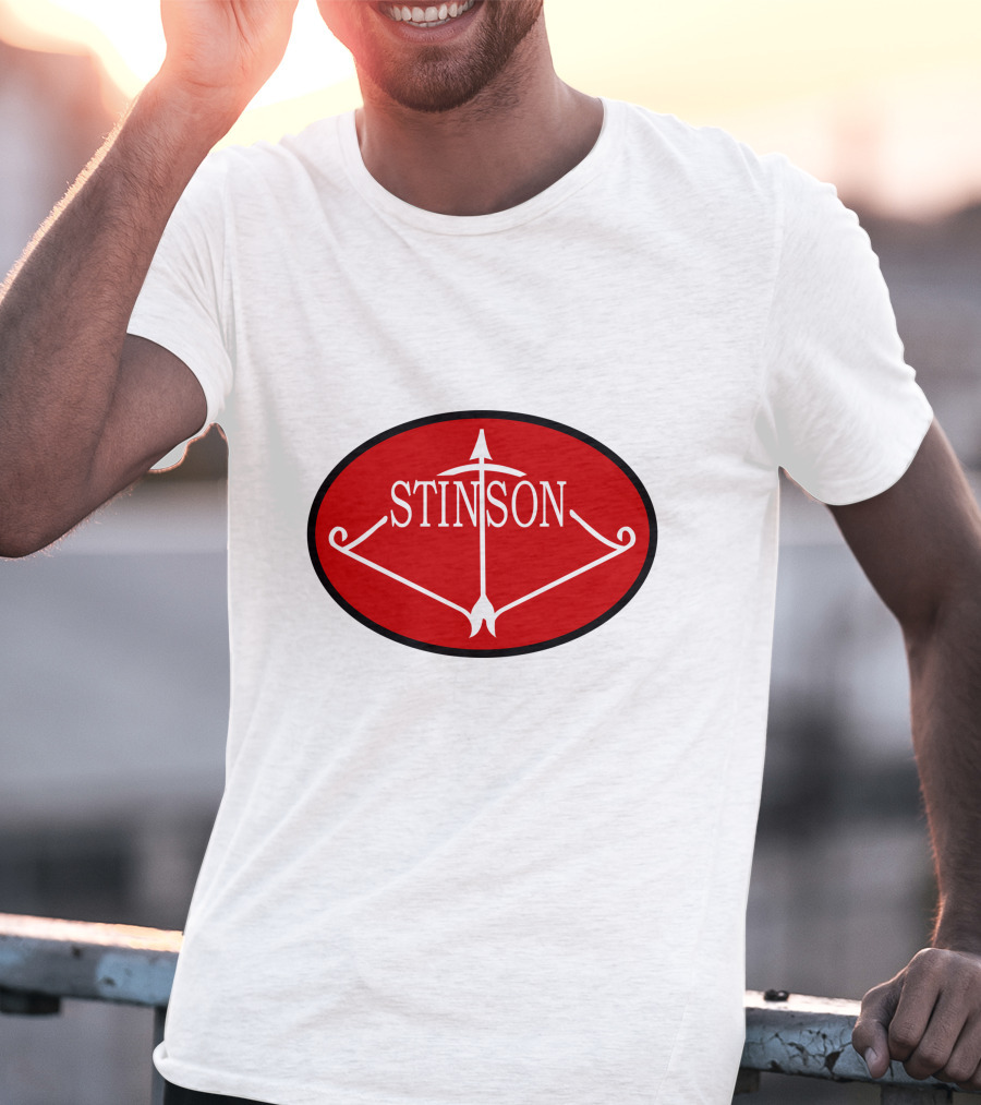 Stinson Aircraft Company Red Oval Emblem T-Shirt