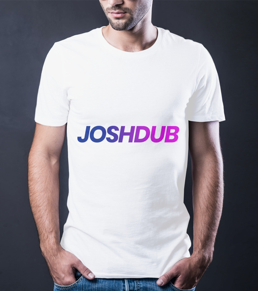 Joshdub Gradient Logo Men T-Shirt