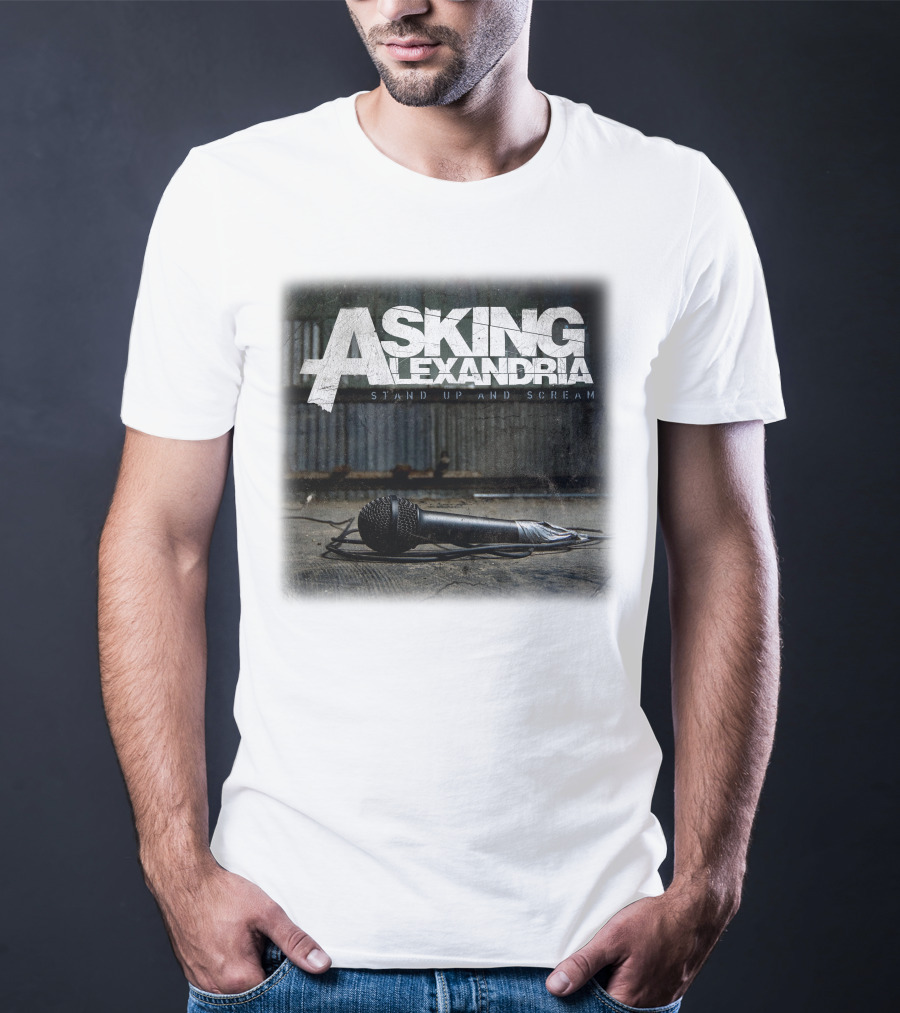 Asking Alexandria Stand Up And Scream Microphone Scene T-Shirt