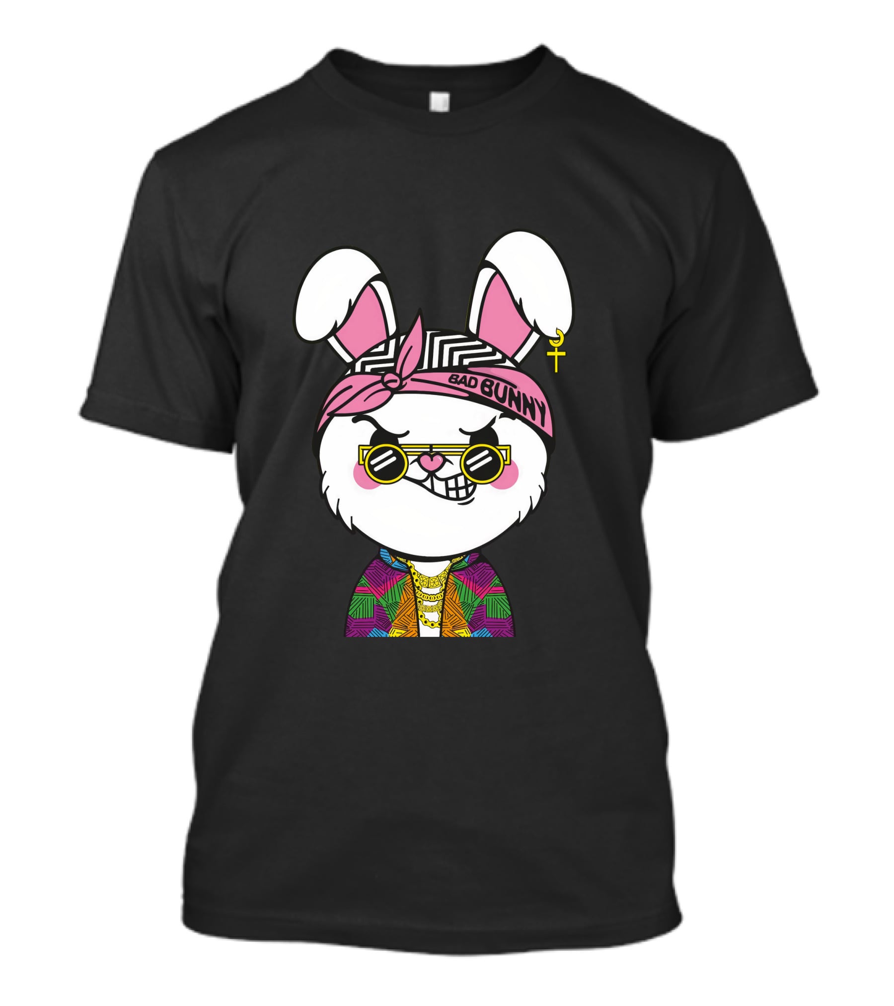 Bad Bunny Savage Rabbit Colorful T-Shirt