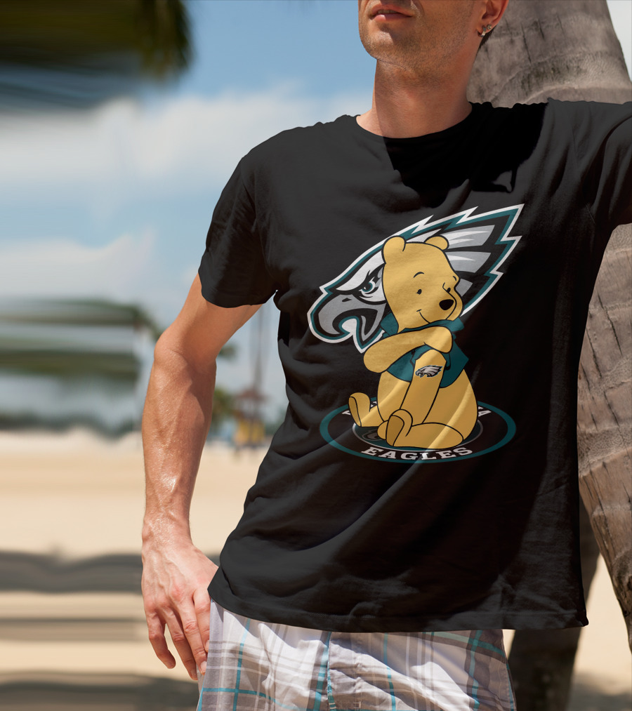 Philadelphia Eagles Pooh Bear Crossover T-Shirt