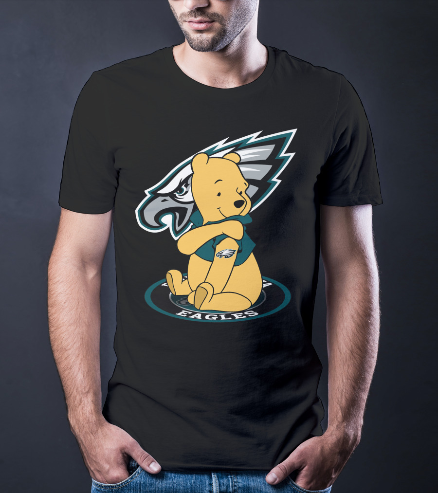 Philadelphia Eagles Pooh Bear Crossover T-Shirt