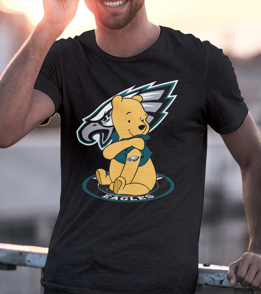 Philadelphia Eagles Pooh Bear Crossover T-Shirt