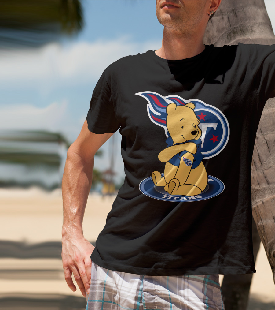 Tennessee Titans Pooh Bear Fan Crossover T-Shirt