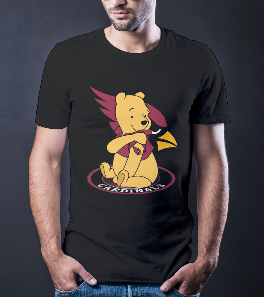 Pooh Cardinals Embracing Iconic Bird T-Shirt