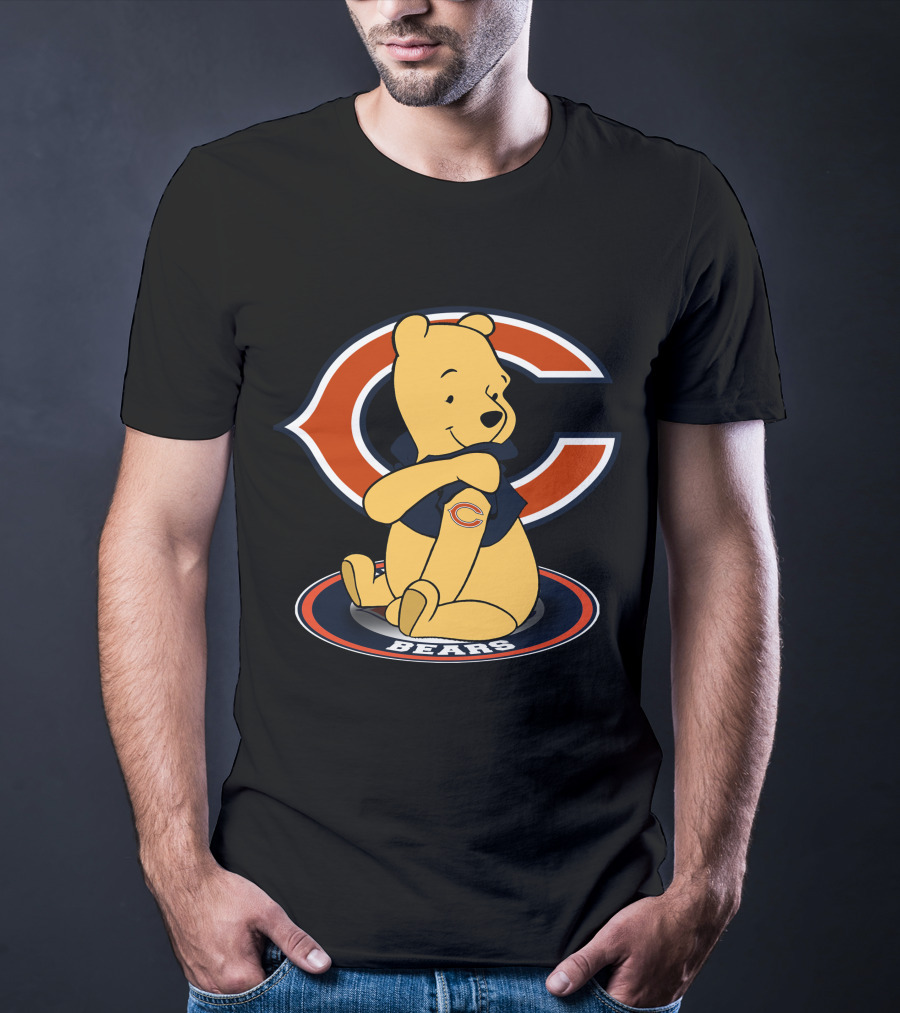 Pooh With Chicago Bears T-Shirt