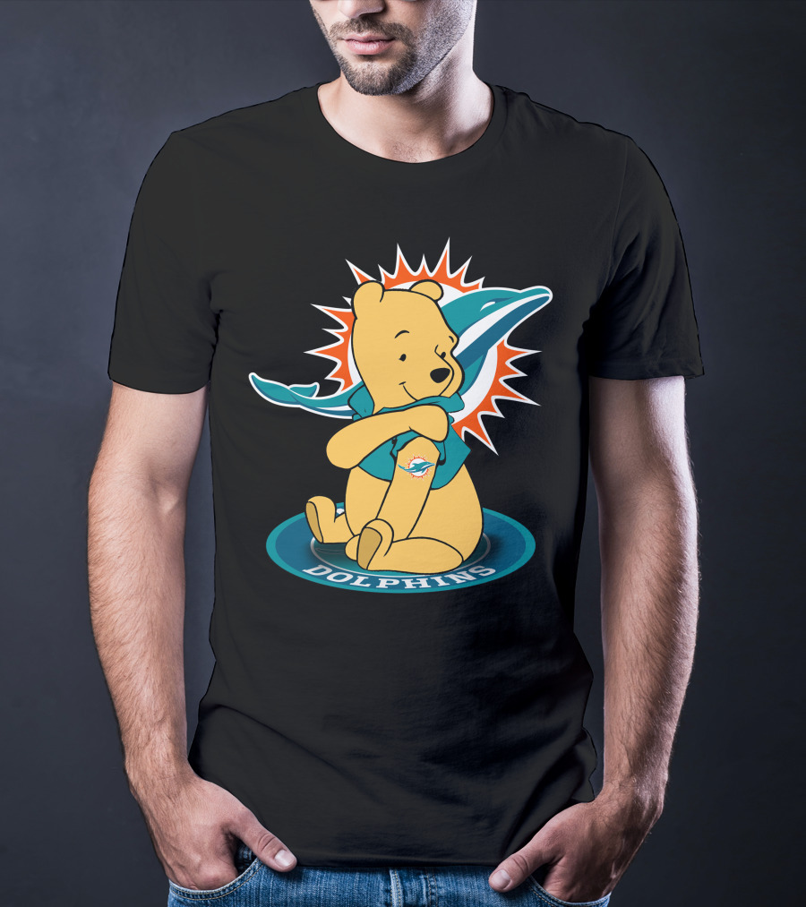 Winnie Pooh Miami Dolphins T-Shirt