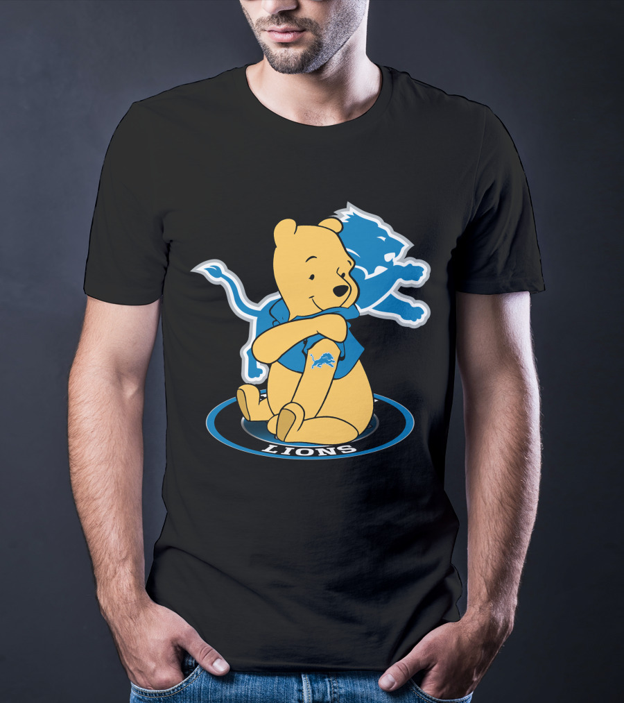 Lions Pooh Bear Detroit Crossover T-Shirt