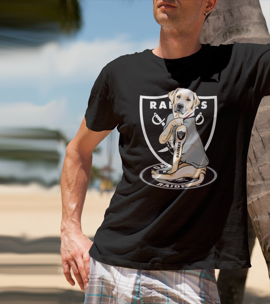 Las Vegas Raiders Labrador Dog Mascot T-Shirt