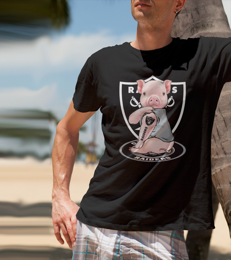 Pig Raiders Tattoo Shield T-Shirt