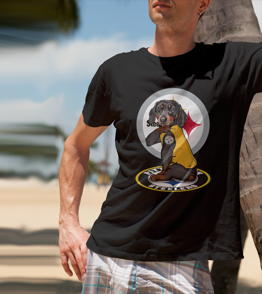 Steelers Dachshunds NFL T-Shirt