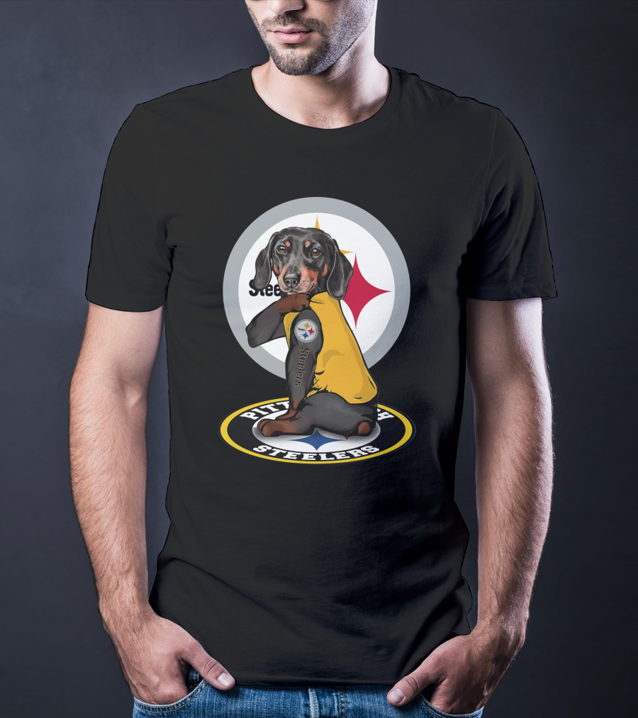 Steelers Dachshunds NFL T-Shirt
