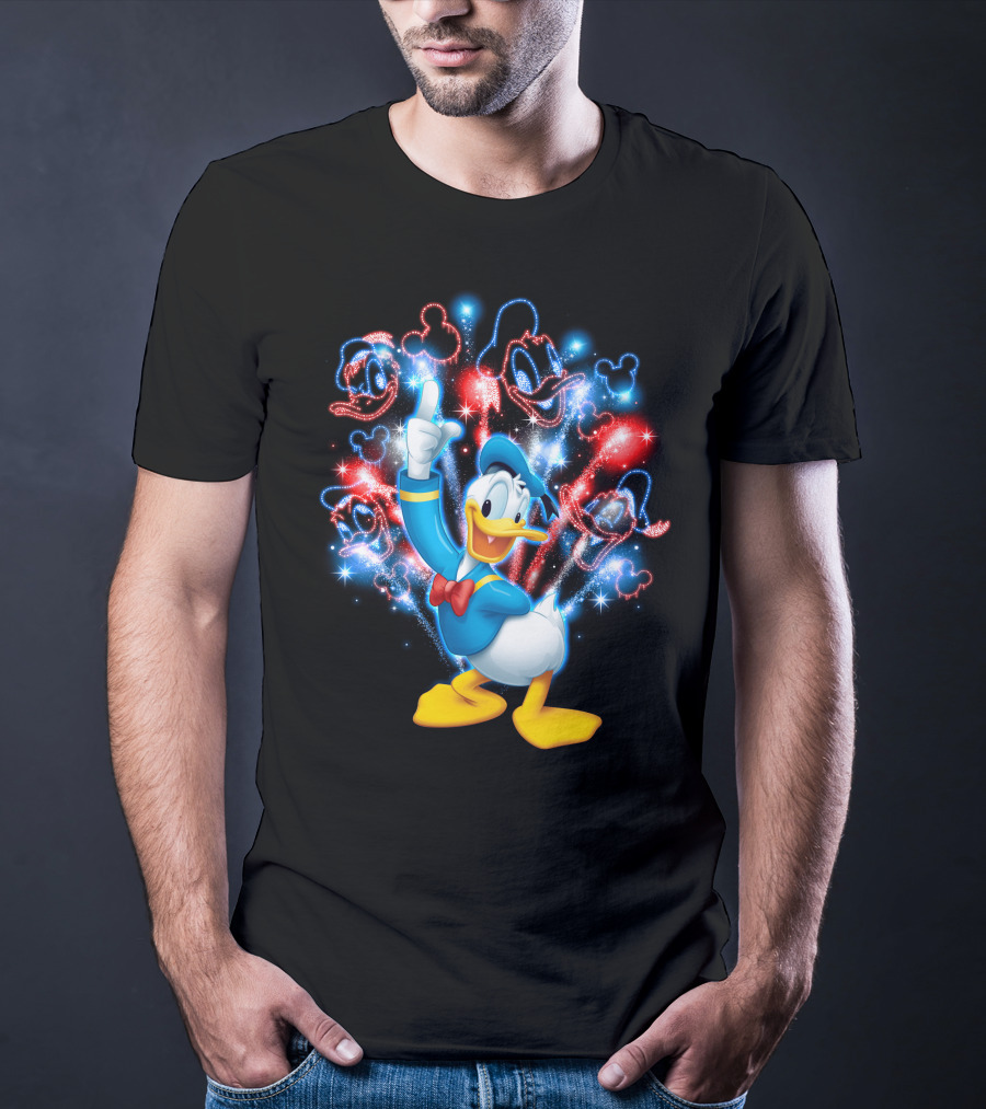 Donald Duck Firework Celebration Disney Magic Burst T-Shirt