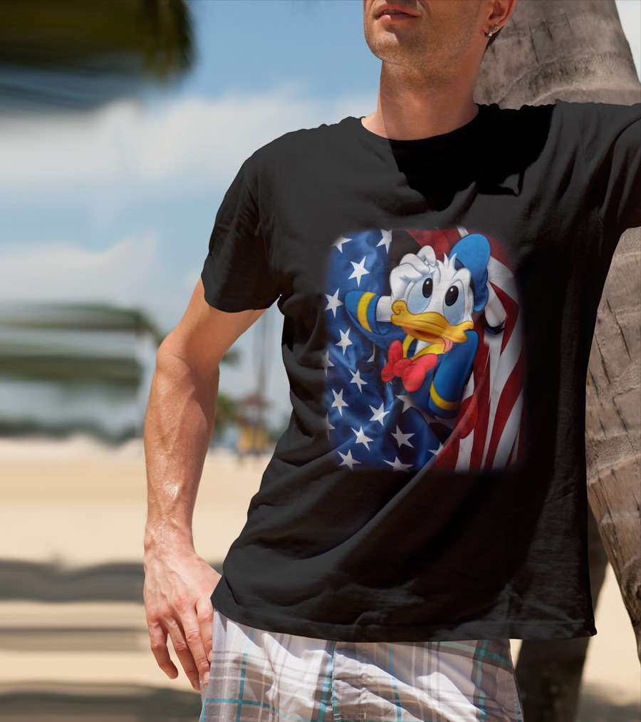Donald Fourth Of July American Flag T-Shirt
