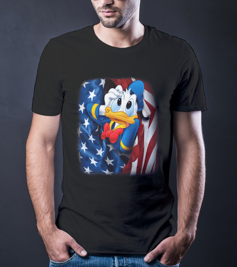 Donald Fourth Of July American Flag T-Shirt