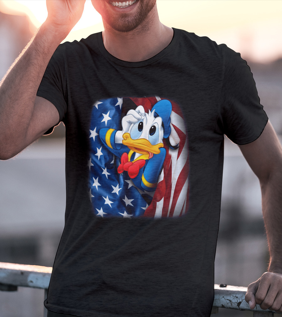 Donald Fourth Of July American Flag T-Shirt