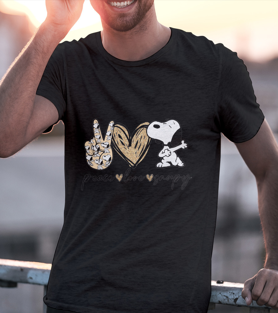 Peace Love Snoopy T-Shirt