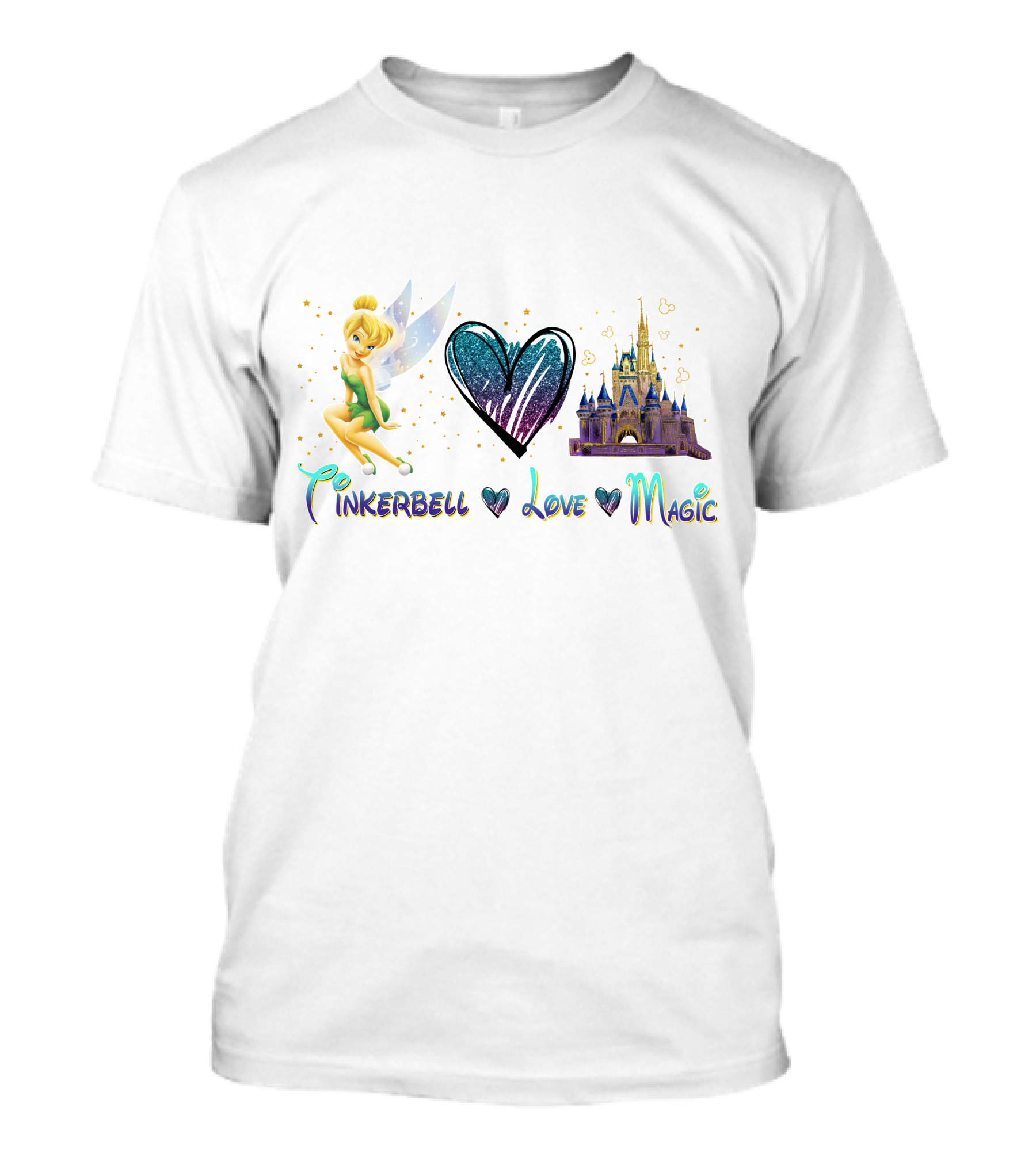 Tinkerbell Love Magic Heart Castle Fantasy T-Shirt