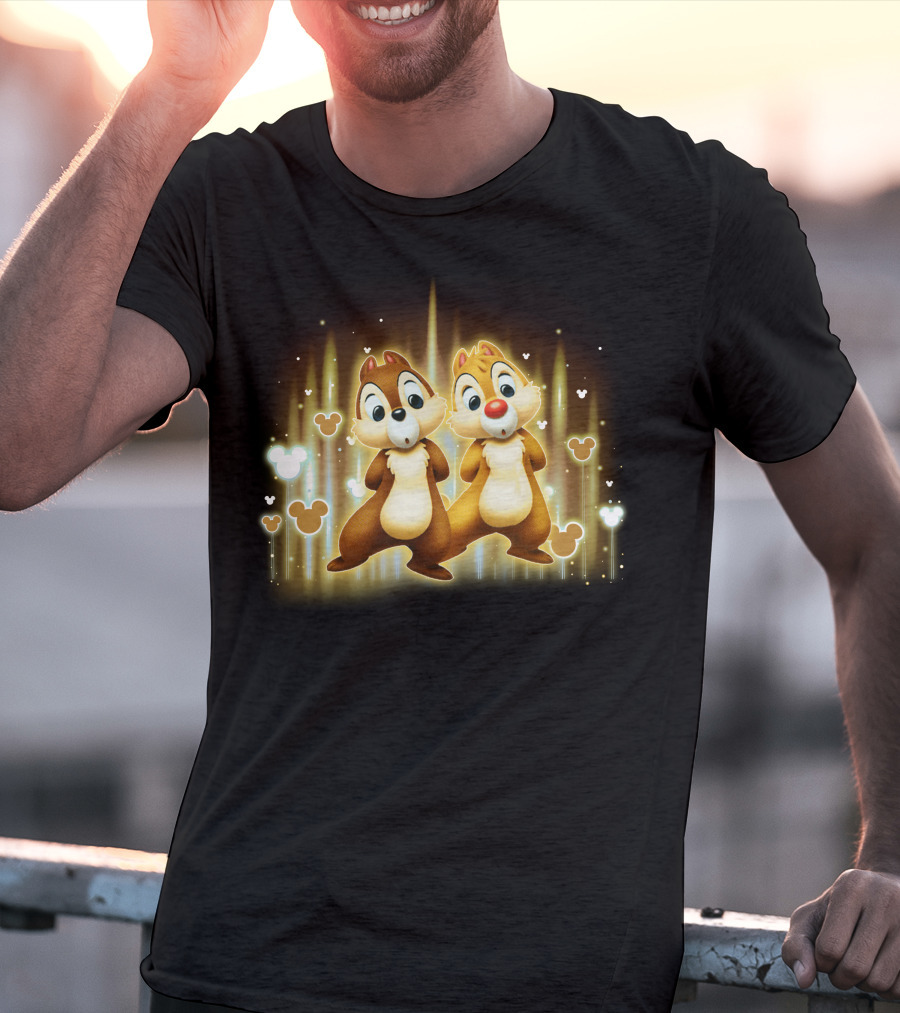 Chip And Dale Mickey Mouse Love T-Shirt
