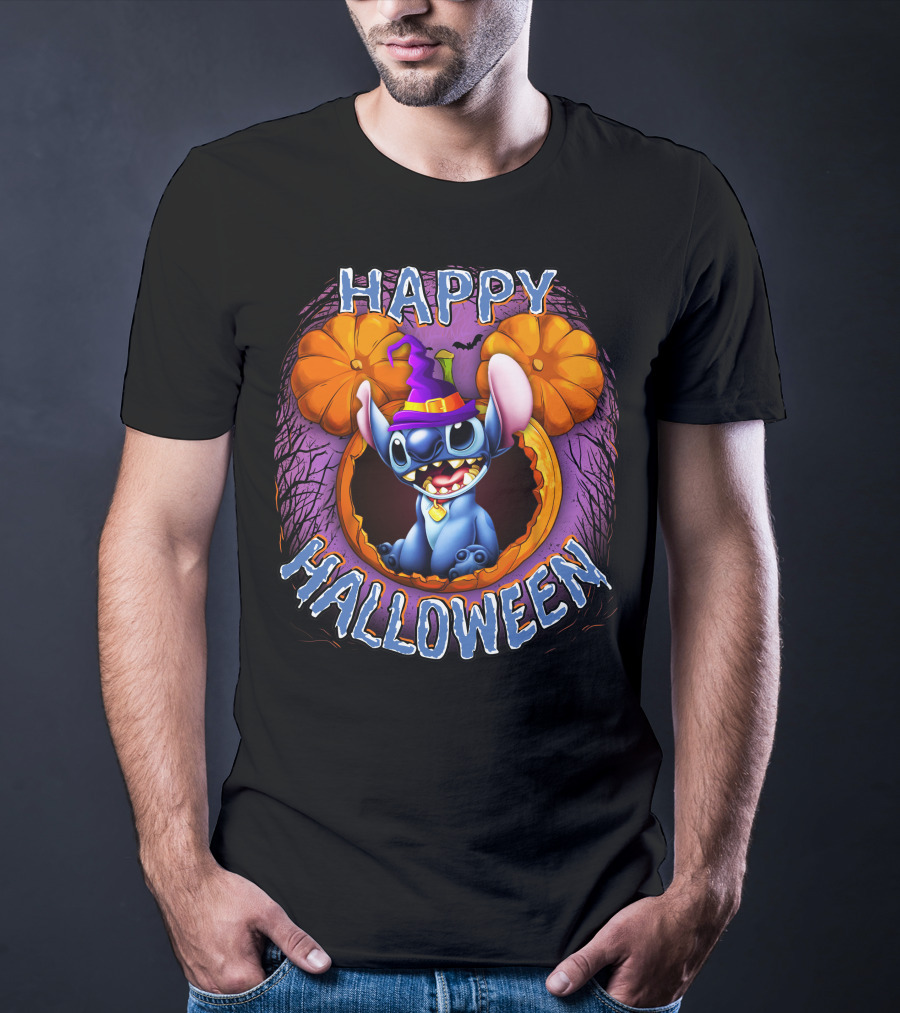 Stitch Happy Halloween Pumpkin Magic T-Shirt