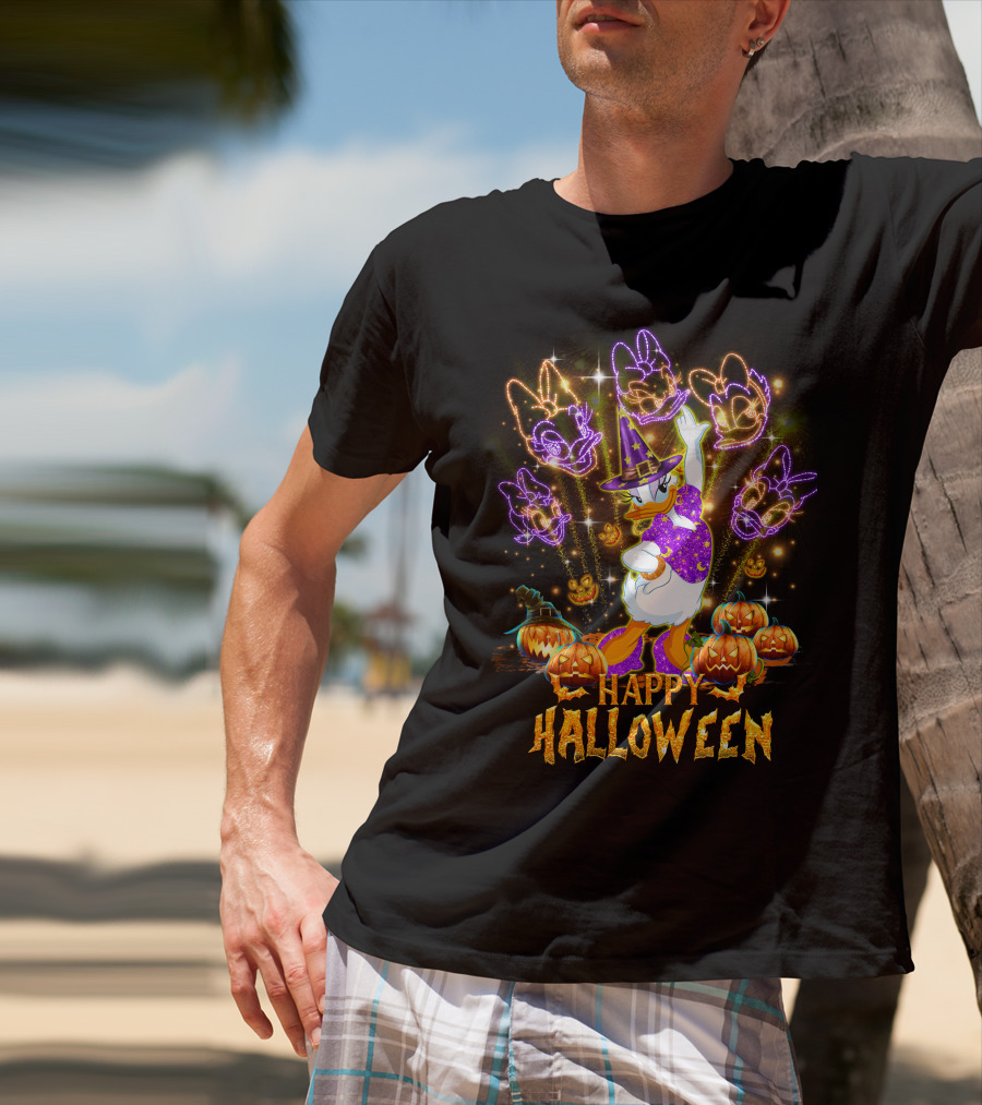 Happy Halloween Daisy Firework Festival Magic T-Shirt