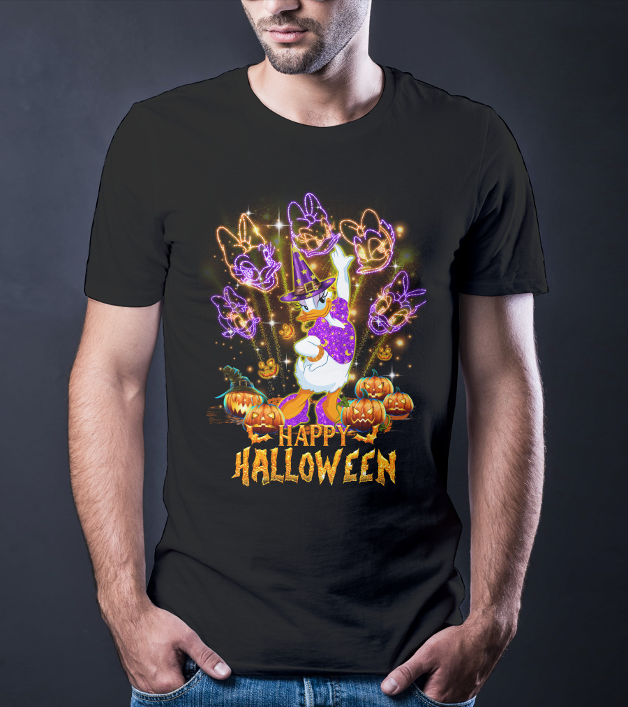 Happy Halloween Daisy Firework Festival Magic T-Shirt