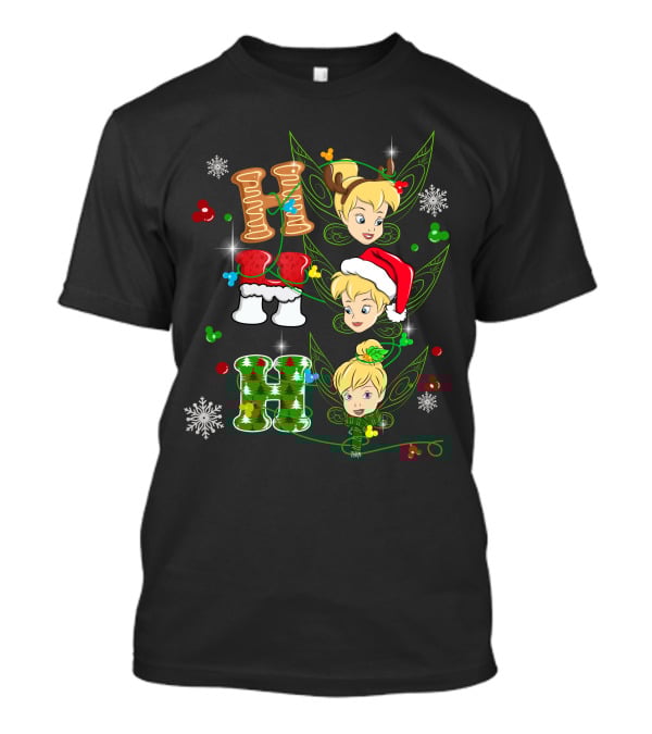 TKB HHH Tinker Bell Christmas Snowflakes Holiday Magic T-Shirt