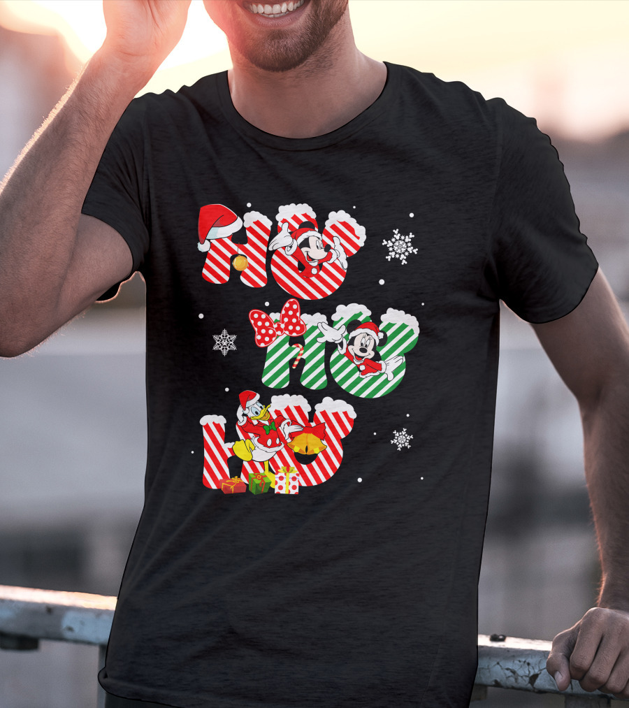 MK And DN Christmas Ho Ho Ho Holiday Fun T-Shirt