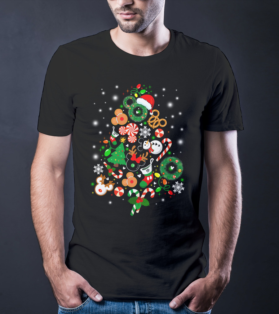 Disney Christmas Holiday Icons T-Shirt