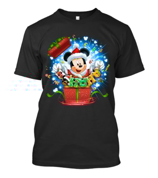 Mickey Christmas Magic Present Explosion T-Shirt