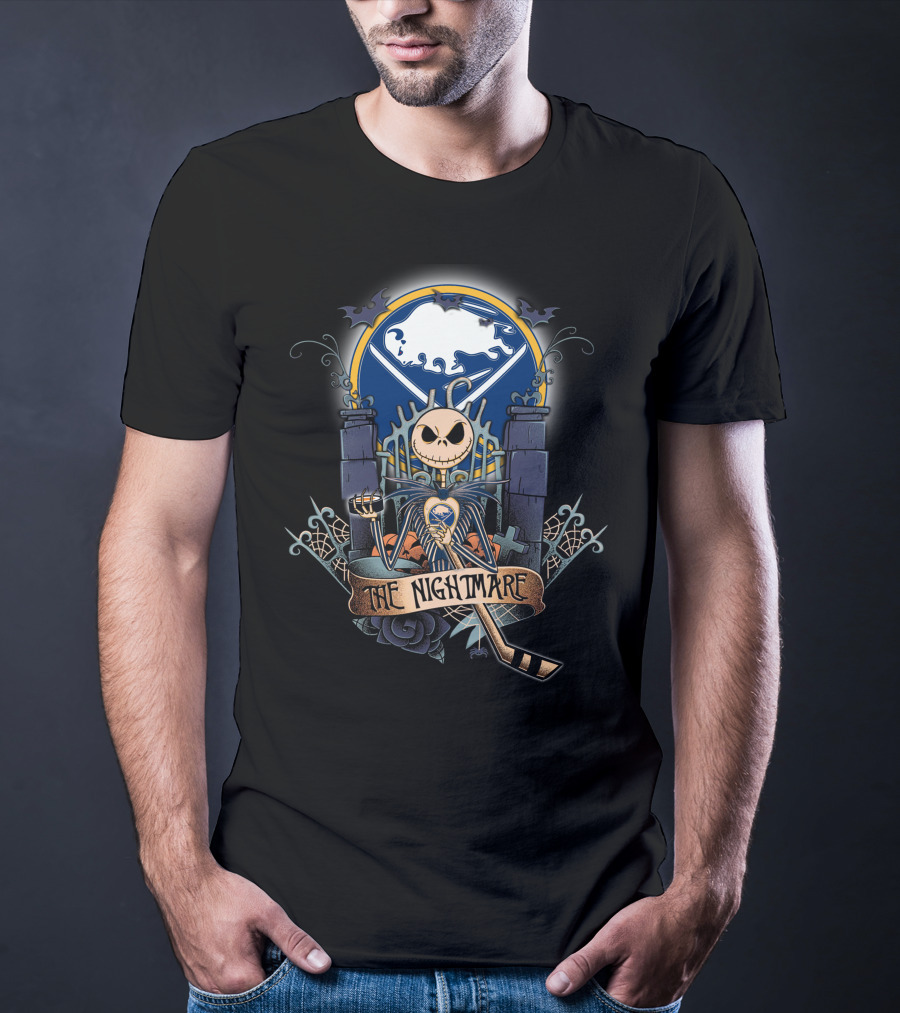 The Nightmare Hockey Skeleton Moon Iconic Mashup T-Shirt