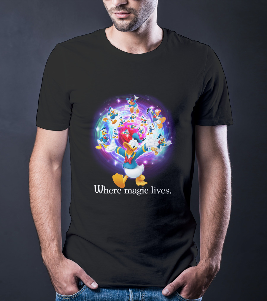 Where Magic Lives Donald Duck Disney Adventure T-Shirt
