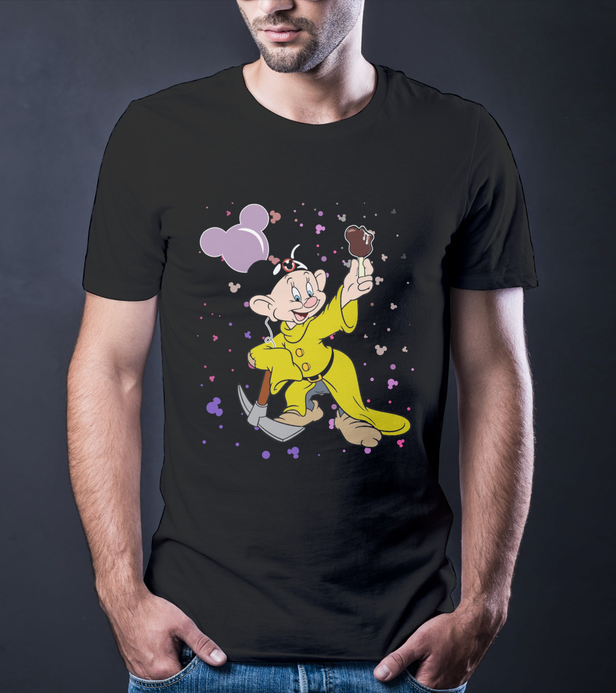 Dopey Mickey Ears Ice Cream Pickaxe Fun T-Shirt