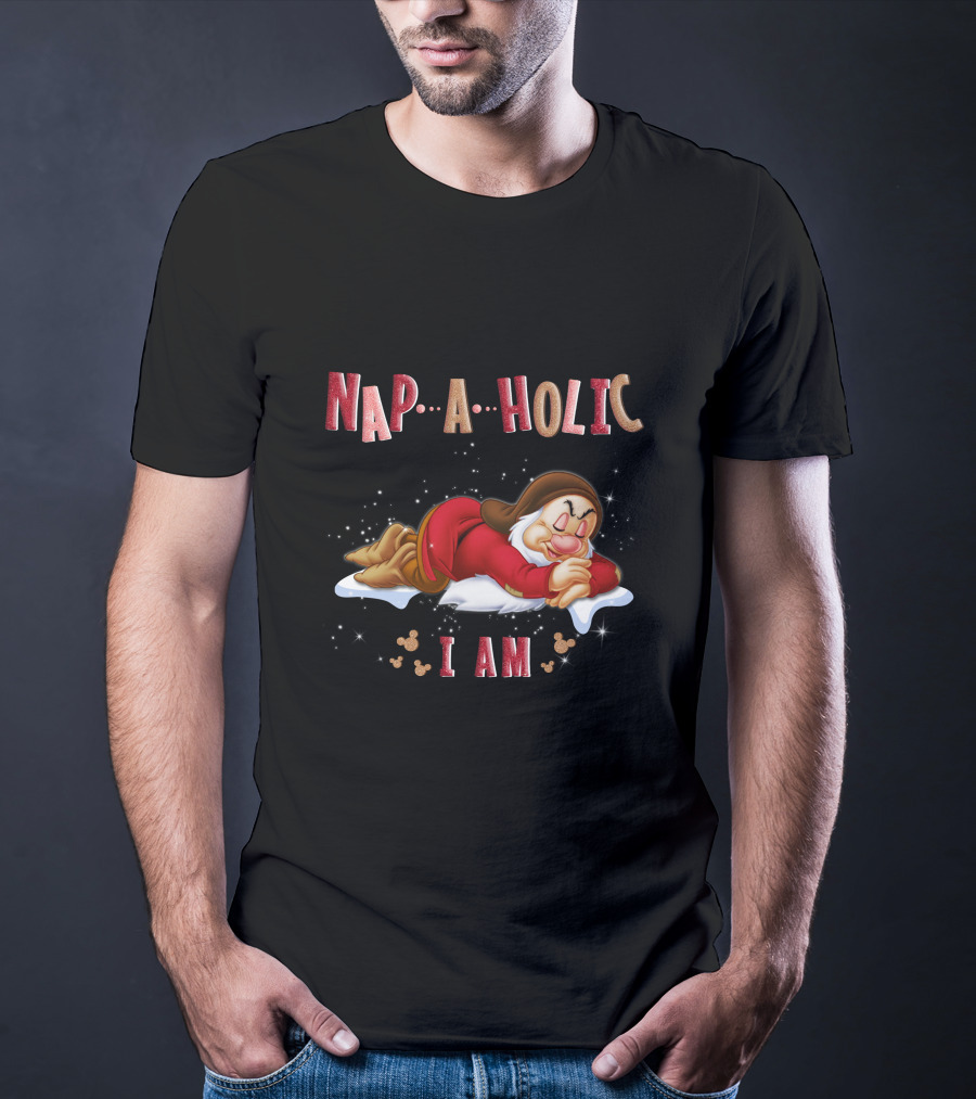 Napaholic I Am Grumpy Disney Dwarf Sleeping Pillow T-Shirt