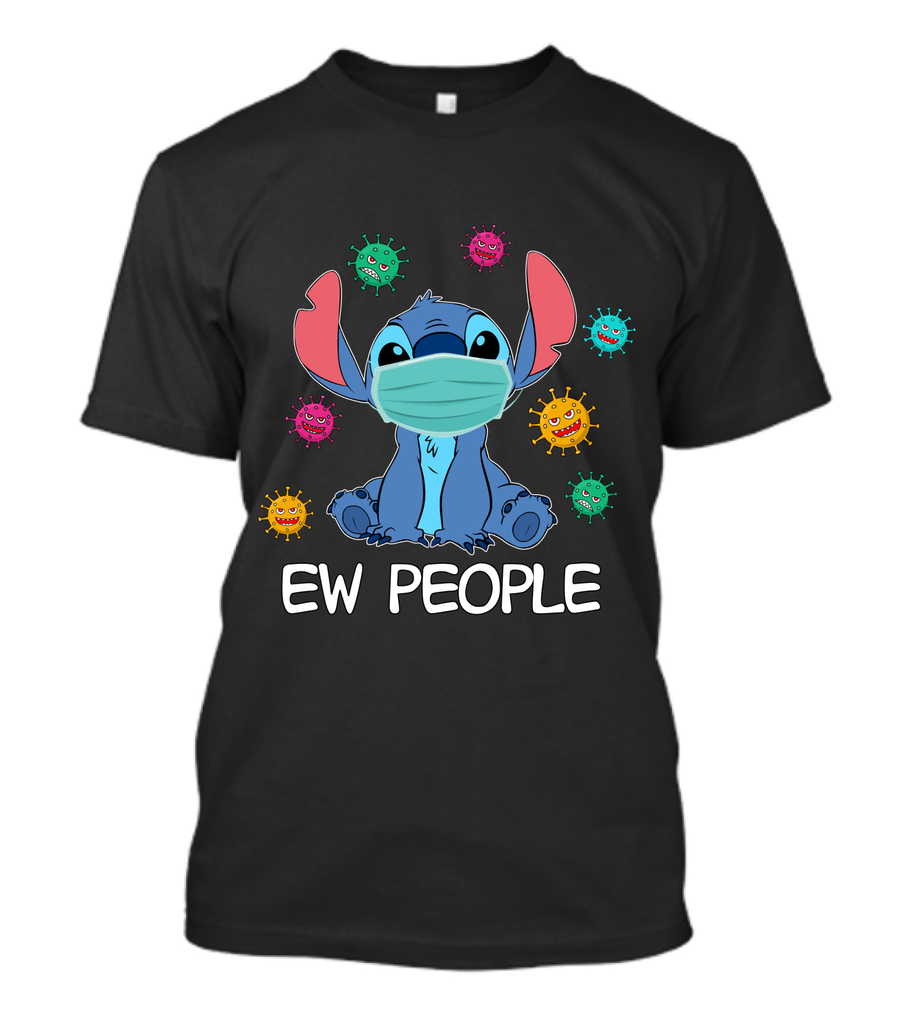 Stitch Mask Virus Ew People T-Shirt
