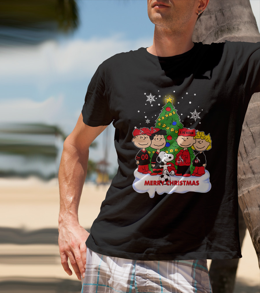 Merry Christmas Peanuts 1. FC Köln Holiday T-Shirt