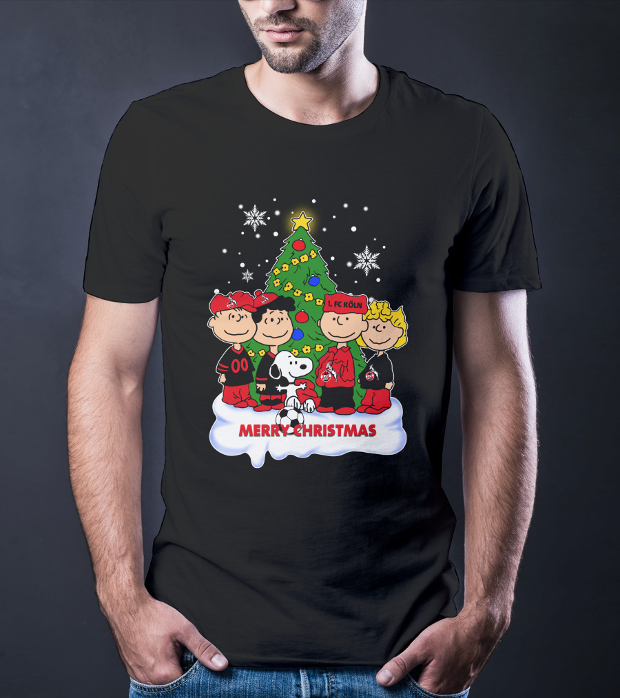 Merry Christmas Peanuts 1. FC Köln Holiday T-Shirt