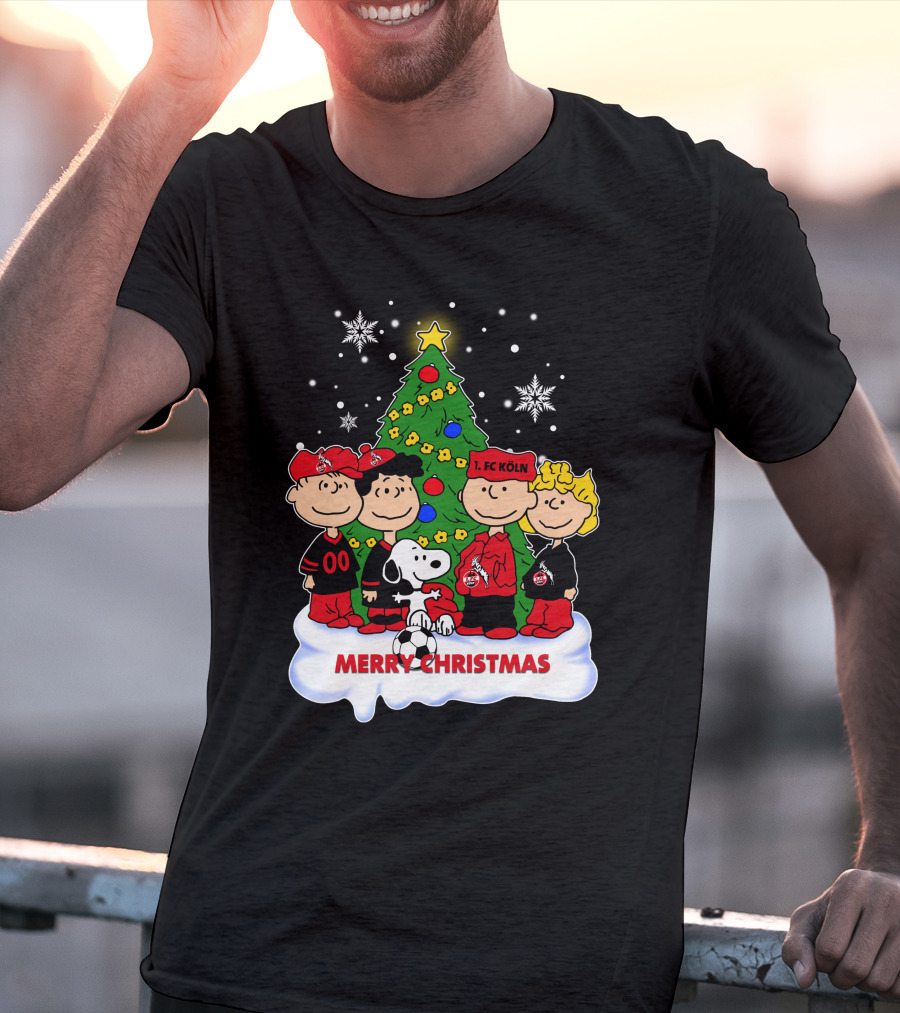 Merry Christmas Peanuts 1. FC Köln Holiday T-Shirt