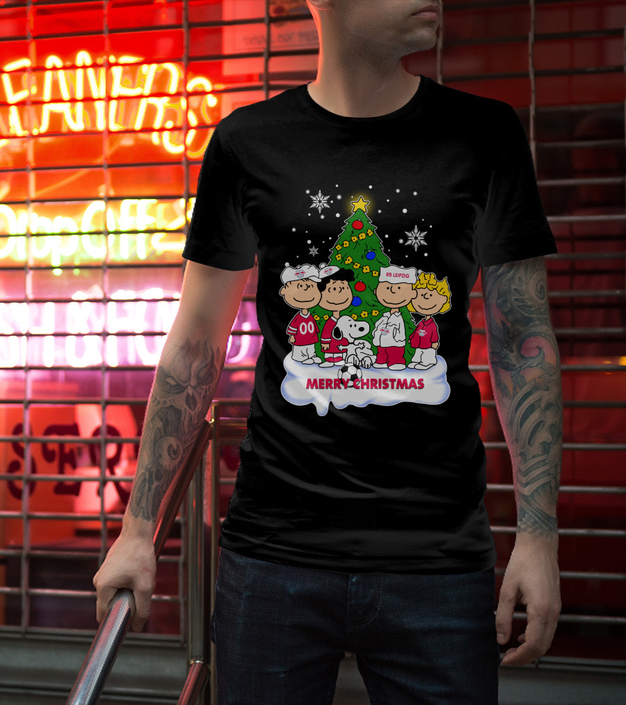 RB Leipzig Merry Christmas Snoopy And Friends Scene T-Shirt
