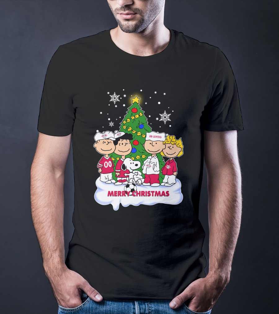 RB Leipzig Merry Christmas Snoopy And Friends Scene T-Shirt